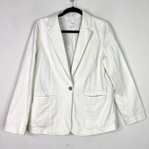 J. Crew 2022 Linen Cotton Deconstructed Blazer Jacket Women's Size 4